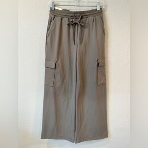 Rachel Zoe Women’s Taupe Mid Rise Wide Leg Lounge Cargo Pant - XS